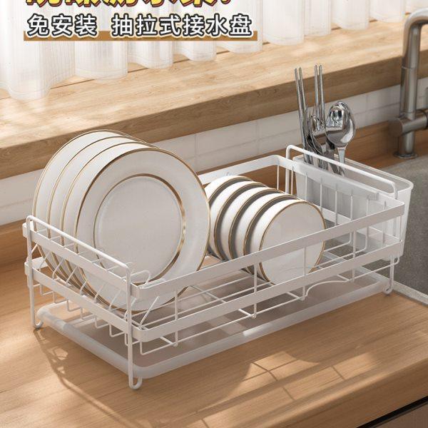碗碟收纳架单层晾碗架沥水架厨房置物架滤水放碗筷收纳盒餐具架子,家装主材,沥水篮,淘宝优惠券,粉丝福利购,淘宝优惠卷