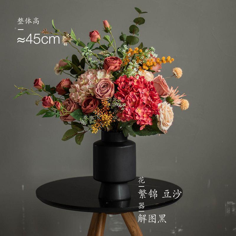 美欧式花束客厅假花干花摆设样板间轻奢花艺餐厅店铺摆件