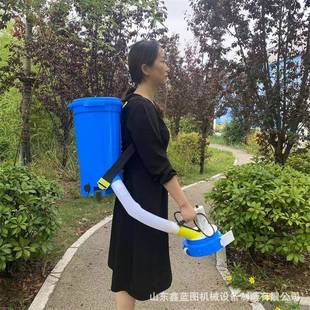 25L加厚料桶融雪剂工业盐化雪电动撒布机 单兵融雪抛撒器现货供应