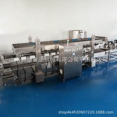 鸡米花油炸机全自动商用鸡排鸡柳油炸设备包浆豆腐油炸流水线