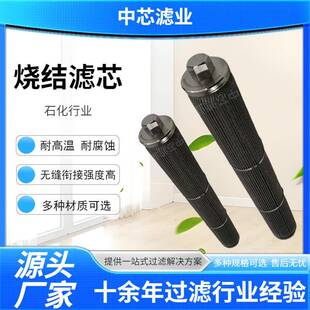 中芯滤业 不锈钢金属烧结滤芯 金属纤维毡烧结滤芯 波页状滤芯
