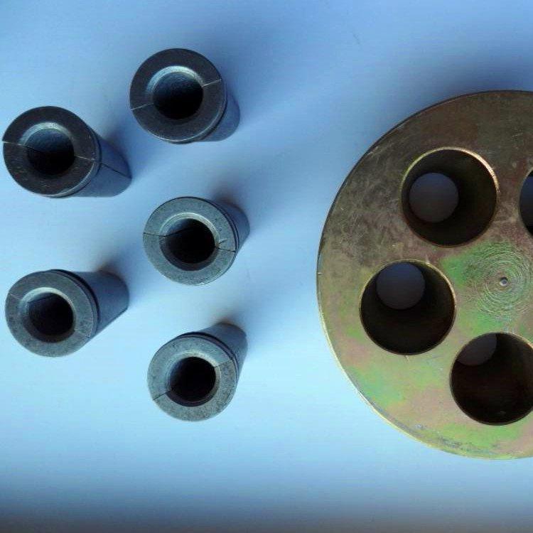 厂家预应力锚具夹片锚垫板弹簧筋YM15-4锚具四件套张拉锚具