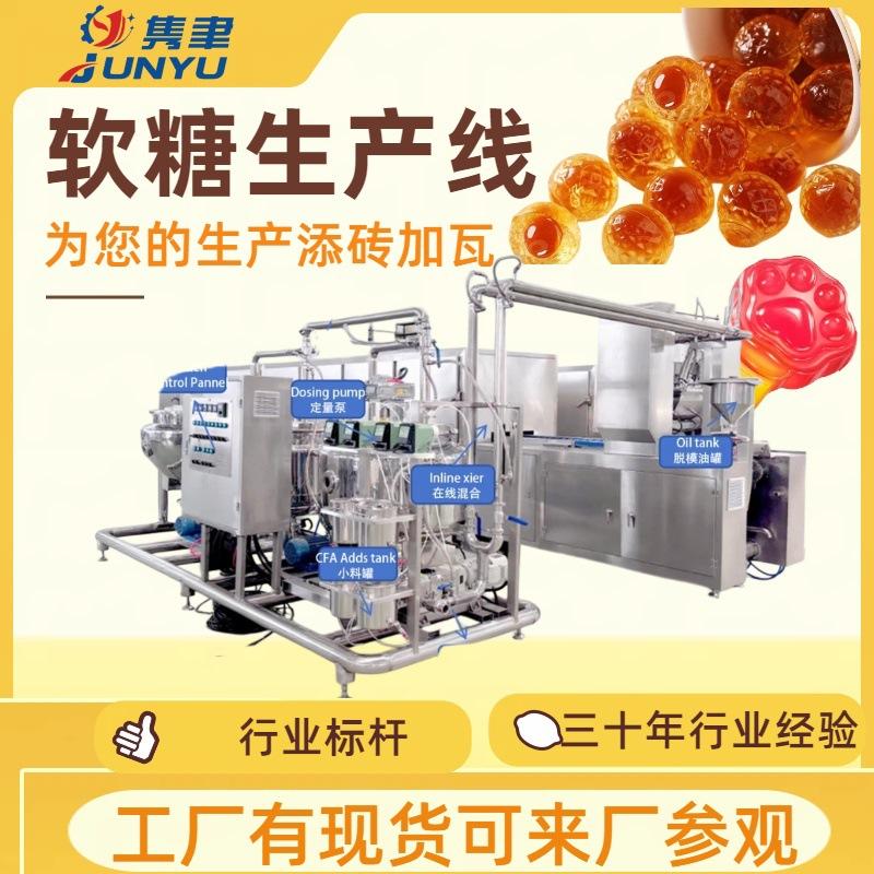 软糖生产线浇注式夹心单色双色通用型糖果设备果胶明胶软糖实用性