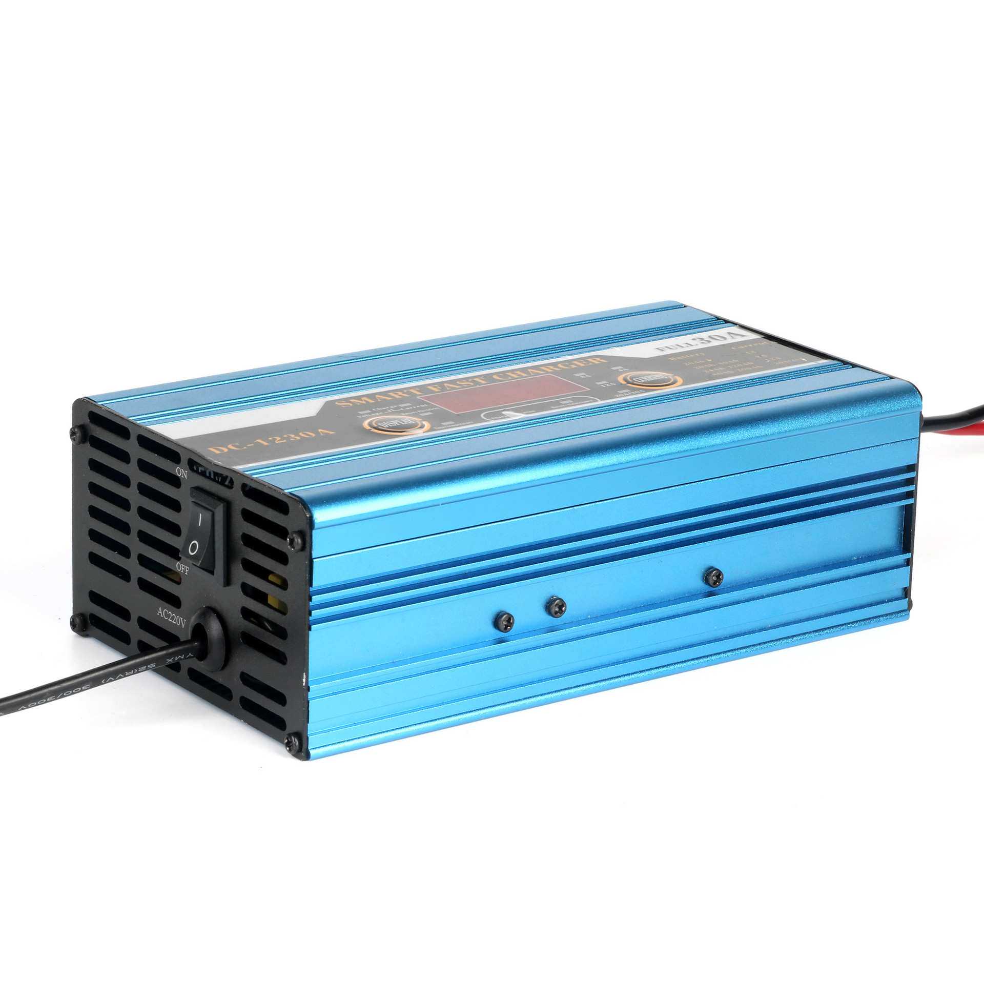 蓄电池充电器12V30A汽车铅酸电瓶充电器 智能带显示快速充电 厂家
