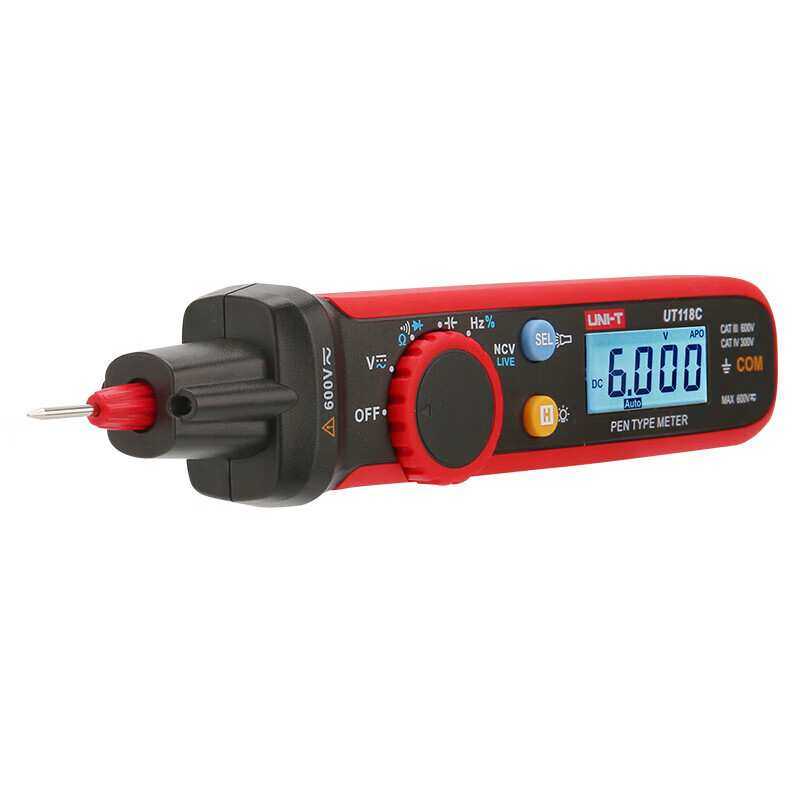 UNI-T优利德笔式万用表高精度真有效值智能防烧电压表电工UT118C,3C数码配件,USB灯,淘宝优惠券,粉丝福利购,淘宝优惠卷