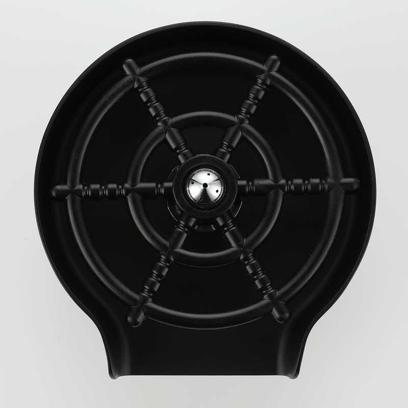 水槽高压家用吧台不锈钢自动洗杯器机咖啡店黑色免清洗冲洗器龙头