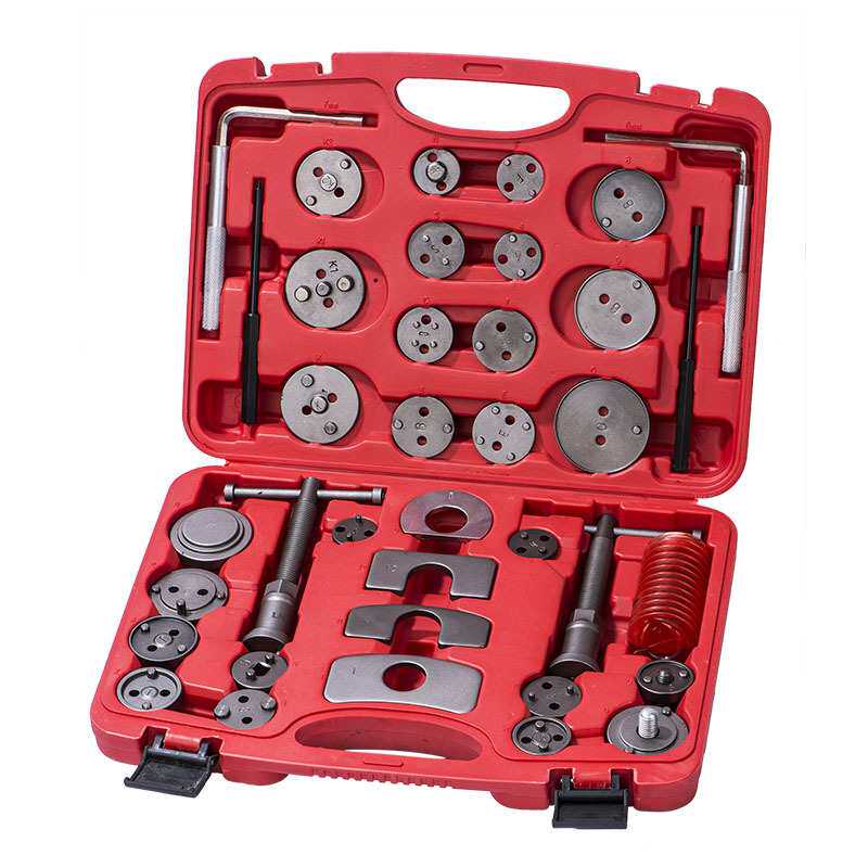 37件刹车片分泵调整组刹车片拆装回位工具 蝶式刹车片顶回套组