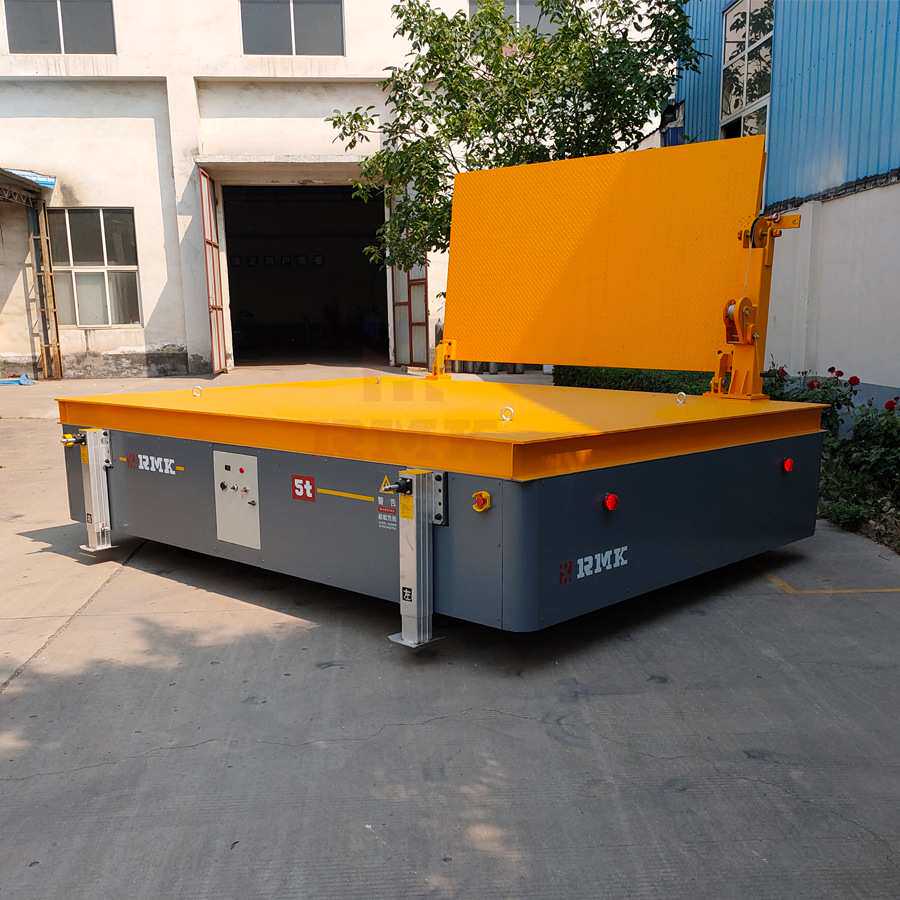 40吨蓄电池无轨平台车纵横移动无轨平车无线电动送货平板无轨车