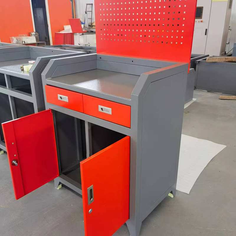 双门双屉多功能工具车钳工移动工具柜重型收纳五金工具柜
