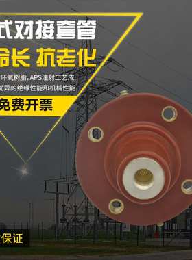 35KV欧式电缆分支箱分接箱 双通对接套管 前插头座 DJTG-35/630A