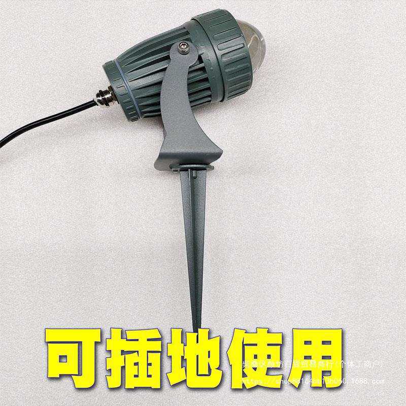 12V水下诱鱼灯船用集鱼夜钓led灯筏钓翘嘴黄光引鱼聚鱼桥钓竿稍灯