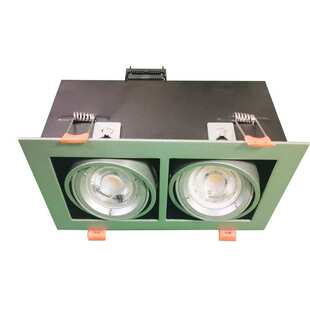 LED Grille light单头双头格栅灯GU10方形射灯豆胆灯工程天花灯