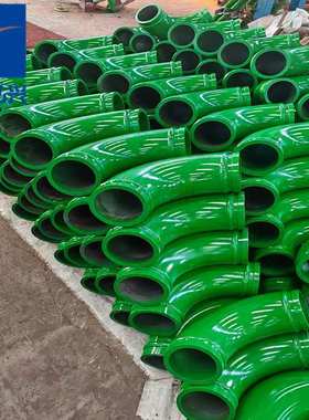 中/联泵车R275 90°五万方弯头 双层耐磨弯头 烤漆锰钢弯头