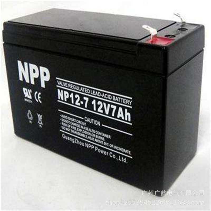 耐普蓄电池NP12-24Ah 广东NPP蓄电池12V24AH 高低压直流屏配电柜
