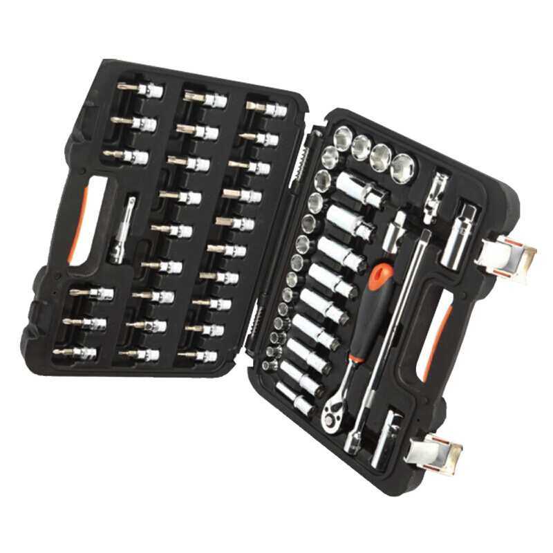 钢盾S010003 58件套10mm系列公制组套综合性工具套筒棘轮组合式