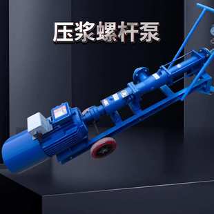 螺杆砂浆注浆泵铸铁耐腐蚀压滤污泥泵 淤泥自吸浓浆单螺杆泵厂家