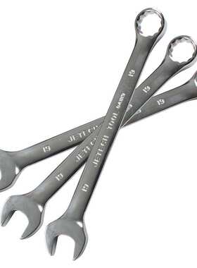 捷科COMF-S8镜抛梅开两用扳手梅花开口扳手组8件套铬钒钢6-19mm