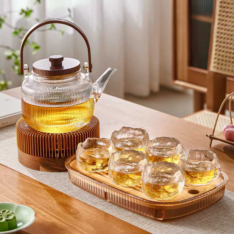 加厚耐热小茶杯家用玻璃茶具套装 客厅待客喝茶杯子品茗杯