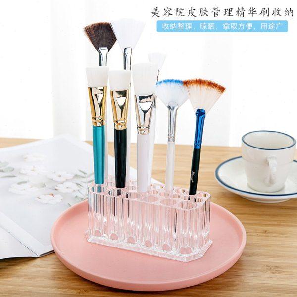 透明亚克力化妆刷收纳架收纳盒桶刷子晾晒架梳妆台桌面整理笔筒,收纳整理,化妆刷收纳盒/桶,淘宝优惠券,粉丝福利购,淘宝优惠卷