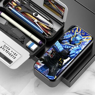 面儿童文具盒中笔盒骑士男童小学生网红年假Build2023新款多功能