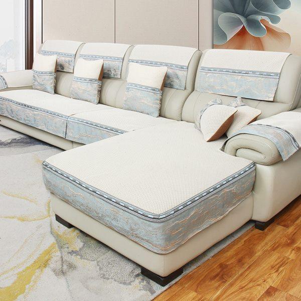 夏季皮沙发防滑沙发垫三座一贵妃坐垫轻奢高级感四季通用沙发套罩,居家布艺,沙发垫,淘宝优惠券,粉丝福利购,淘宝优惠卷