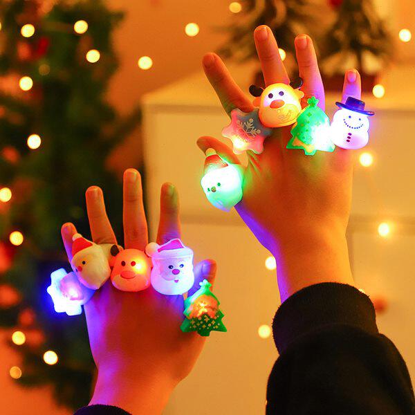 发光节日场景布置圣诞节道具氛围幼儿园戒子日活动摆件节装饰礼物