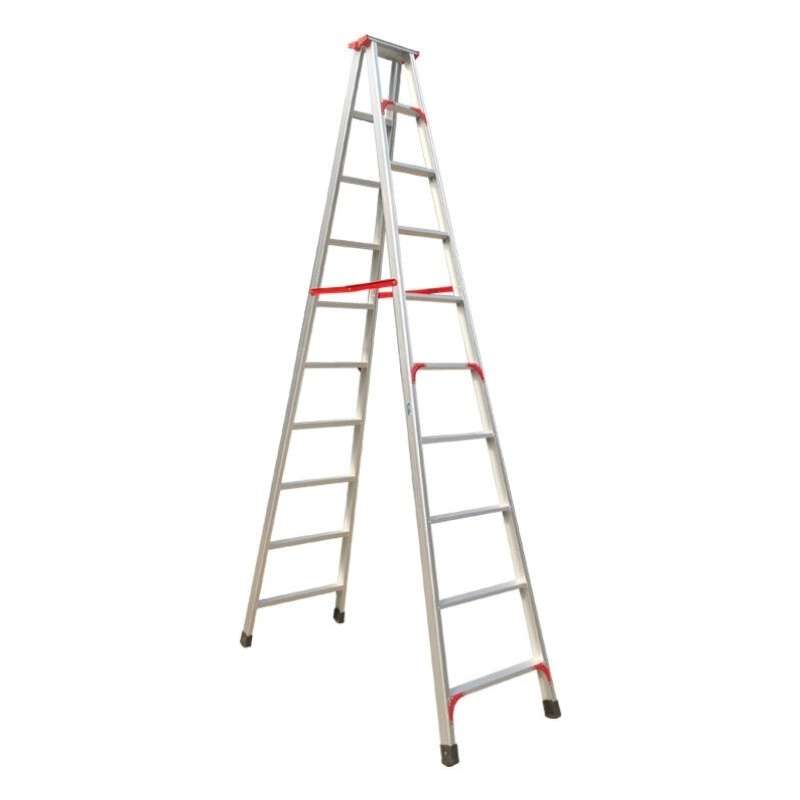 兴航发铝合金宽邦人字梯3.5M含顶1D0步加宽加厚加固人字梯工程梯
