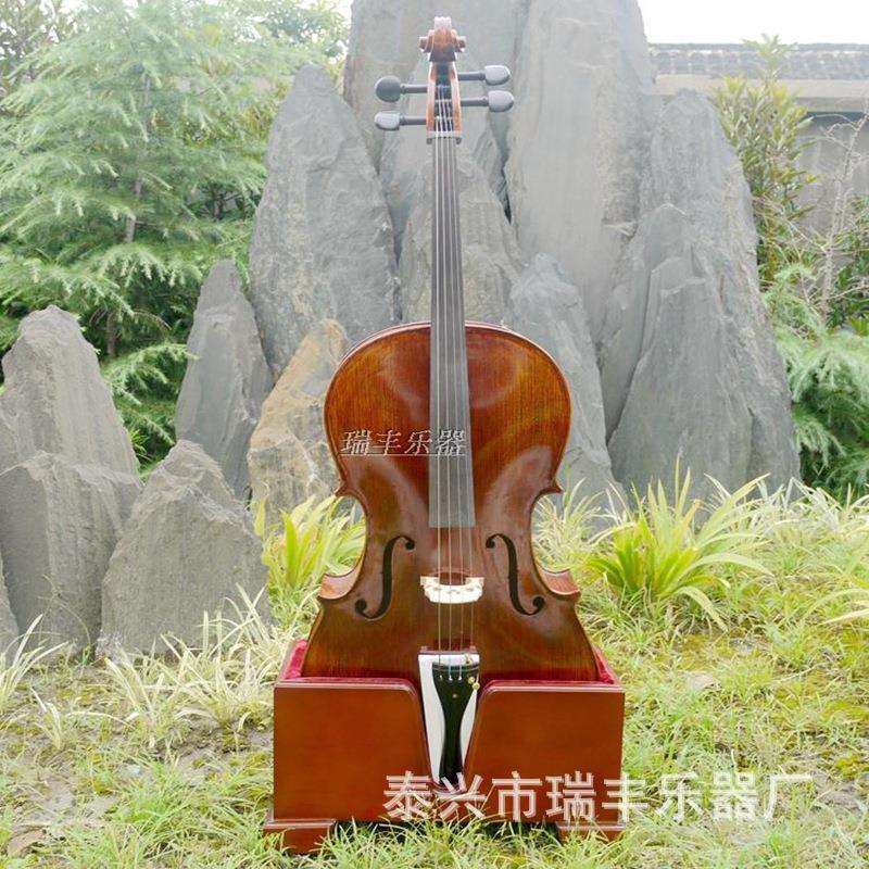 木制大提琴底座子琴架子展示架低音贝司琴托琴座支架乐器琴配件