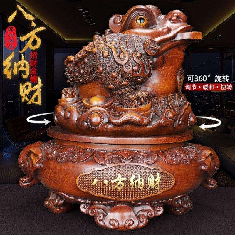 2025新款金蟾客厅办公室摆件装饰品店铺开业收银台三足蟾蜍酒柜ァ