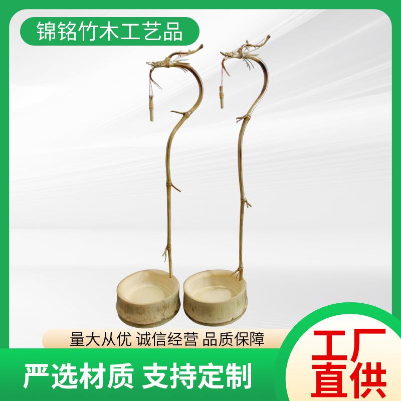 创意手工竹制龙挂香书房酒店倒流香熏香摆件茶台布景装饰龙头香架