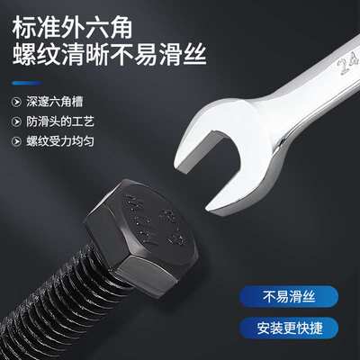 M4-M10外六角螺丝8.8级六角头螺杆GB5782半牙5783全牙外六角螺栓