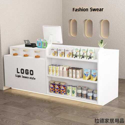 吧台收银台店铺小型柜台超市便利店柜台桌展示架奶茶