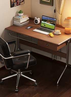 家用电脑椅子书房书桌椅女生卧室黑色轻奢转椅舒适久坐升降靠背椅