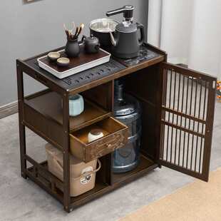 移动茶台家用小茶桌客厅茶柜烧水壶泡茶一体茶几茶盘阳台迷你茶车