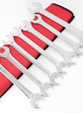 捷科OWSF-S10镜抛双开扳手两用开口扳手呆扳手组6-32mm10支装