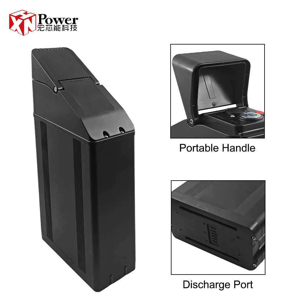 跨境工厂直销 海豹电动自行车锂电池便携式可拆卸电池组