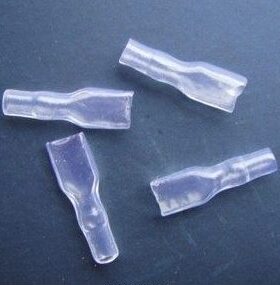 线出SC透明只孔6.3插簧套H套管护.绝缘20004电工包邮0厚用脚