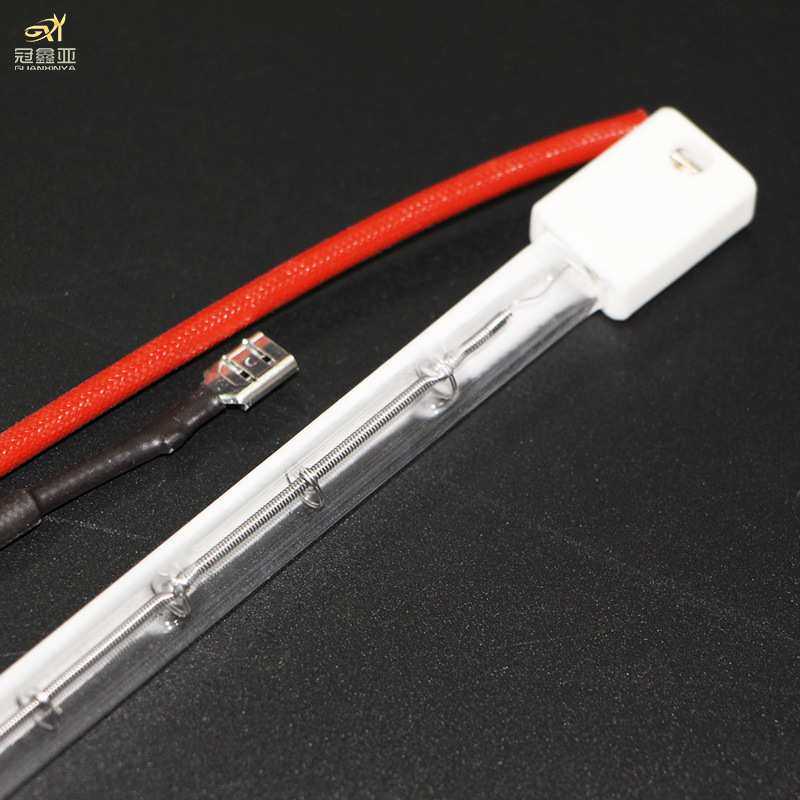 浴霸取暖灯烤漆房注塑机加热管 1.3KW490MM红外线半镀白加热灯管