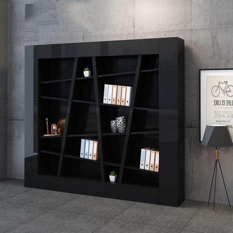 烤漆文件柜书柜老板办公室背景陈列柜储物柜展示柜创意白黑色新品