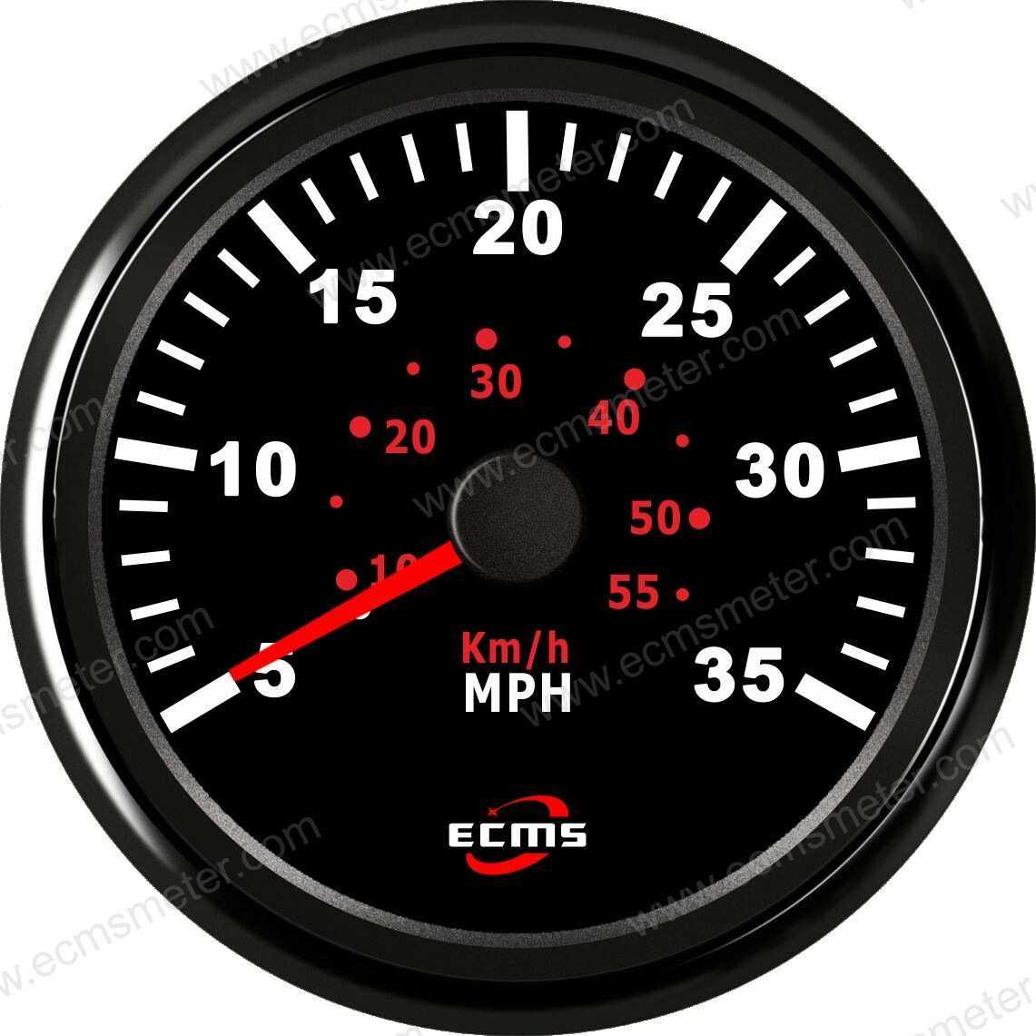 ECP改装车汽车电车船用仪表步进电机指针脉冲气压式速度表35MPH