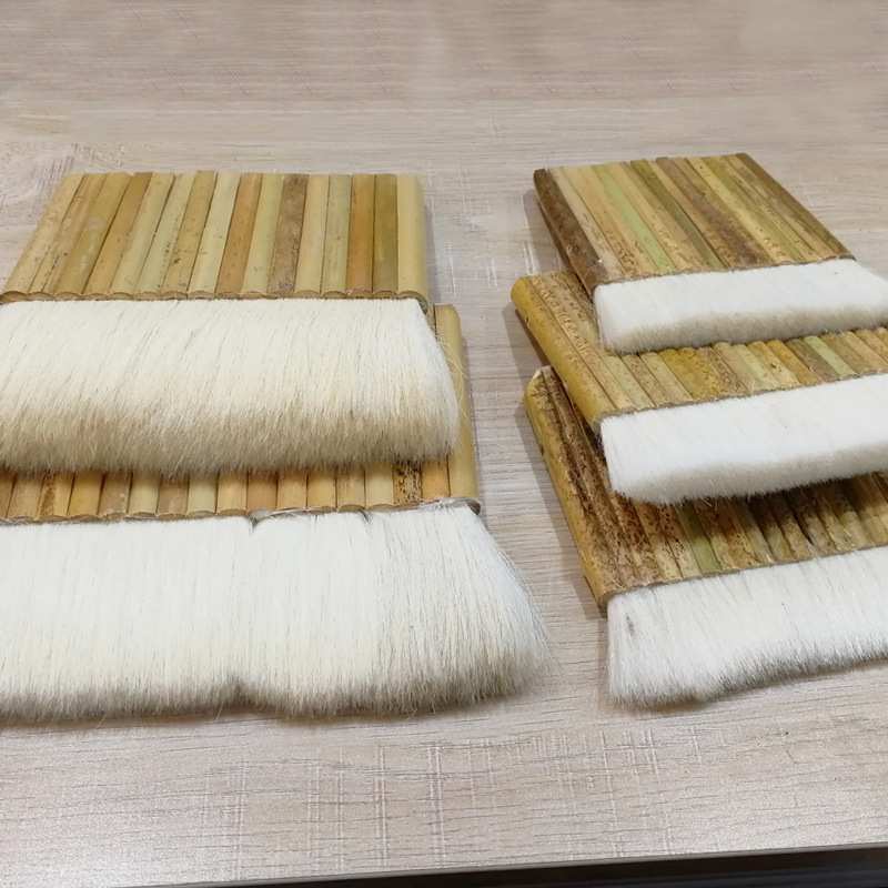 羊毛排刷软装裱国画棕刷手工托芯片带把大号不掉毛工具材料自己裱