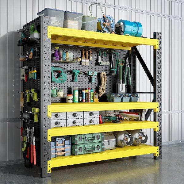 仓储货架多层置物架落地超市车库储物架快递家用收纳架洞洞板货架,商业/办公家具,五金货架/工具货架/洞洞板,淘宝优惠券,粉丝福利购,淘宝优惠卷