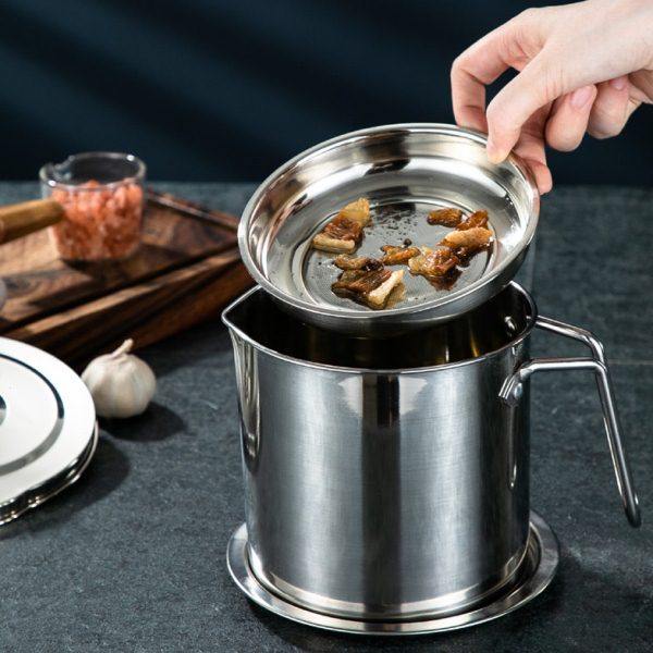 过滤厨房欧式油壶带滤网猪油渣储油不锈钢过滤网装油大容量壶,厨房/烹饪用具,油壶,淘宝优惠券,粉丝福利购,淘宝优惠卷