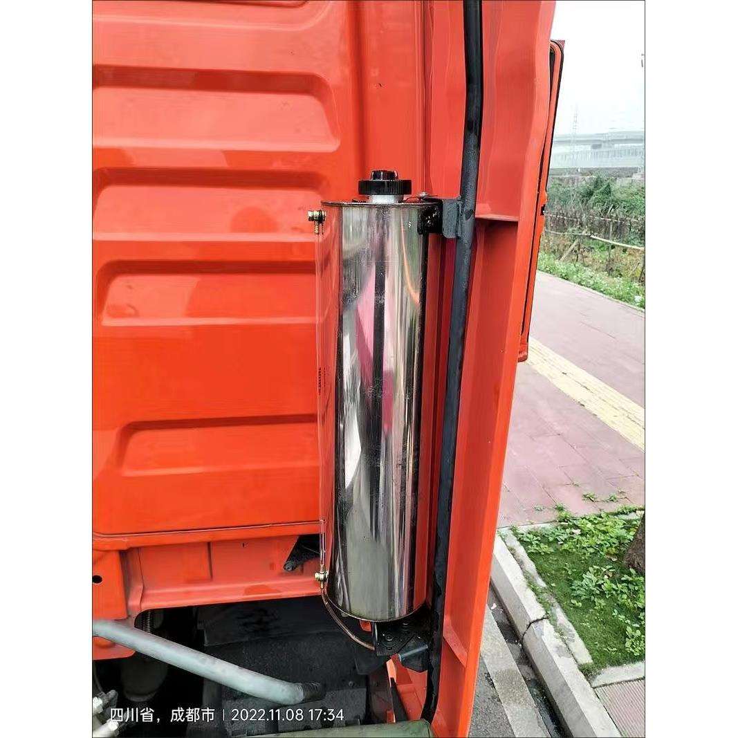 汕德卡柴暖油箱驻车加热器小钢炮圆形油箱不锈钢隐藏式油箱