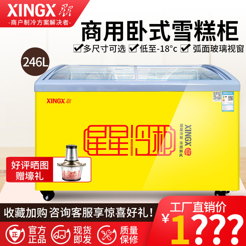 星星商用冰淇淋展示柜冷藏冷冻