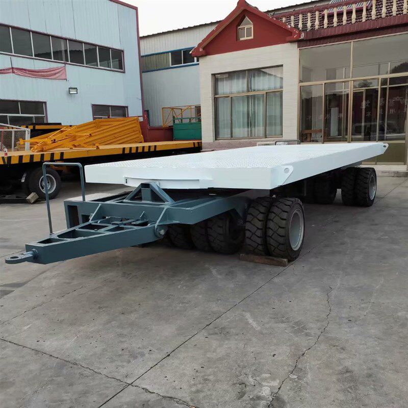 50吨联动转向重型平板拖车 6000*3000 9万大型重型物流工矿运输车
