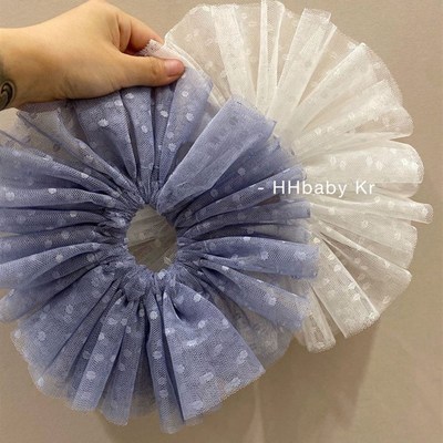 【HHBABY KR】颜色超正!巨好看 mona网N红同款 网纱公主头花发圈