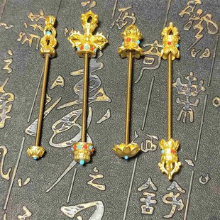 可拆缷藏式铜h质金刚杵螺纹杆连接扣头玛瑙勒子圆珠天珠专用配饰