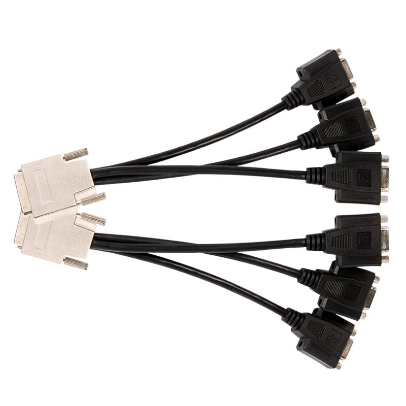 旌宇 【多屏显卡连接线】VHDCI toz HDMI/DVI/VGA 一分三 一分四