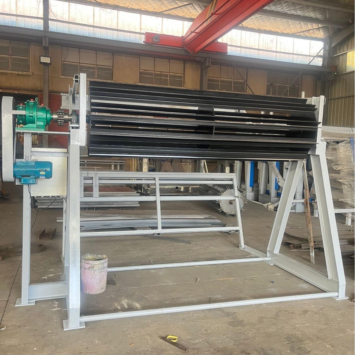 气压10排拼版机翻转式带夹具带辅助压紧式液压木工机风车式拼板机